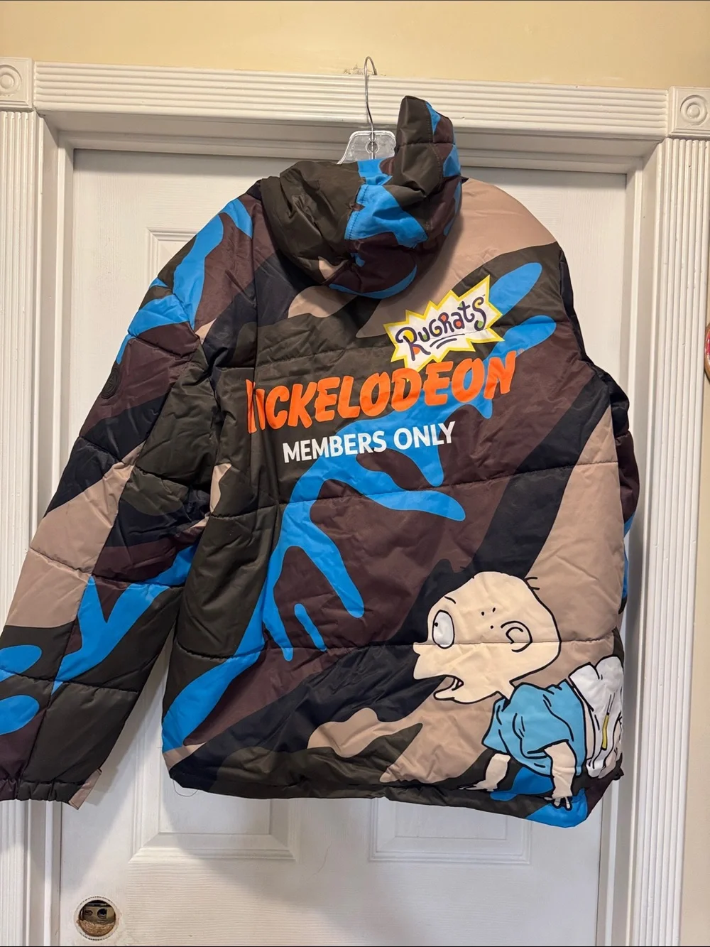 Members Only X Nickelodeon NWOT! Rugrats Camo Puffer Jacket Size XXL